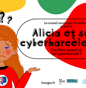 affiche de l'escape game Alicia et le cyberharcèlement