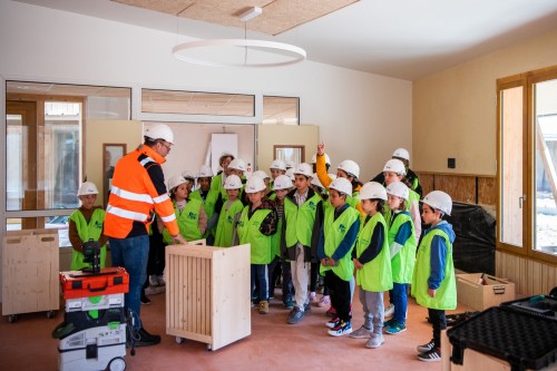 Les jeunes élus en visite à l'accueil de Loisirs sans Hébergement d'Uzurat
