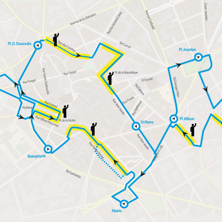 circuit des navettes électriques